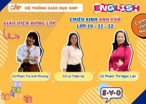 CHIÊU SINH ANH VĂN LỚP 10 - 11 - 12      
