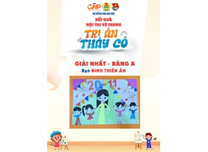  THÔNG BÁO KẾT QUẢ HỘI THI VẼ TRANH “TRI ÂN THẦY CÔ” 