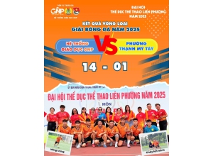 ĐỘI BÓNG GNP SÔI NỔI THAM GIA MÔN BÓNG ĐÁ TẠI ĐẠI HỘI TDTT LIÊN PHƯỜNG NĂM 2025
