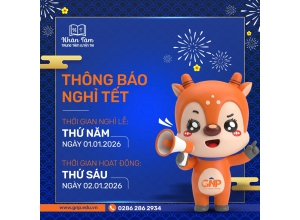 📢 THÔNG BÁO NGHỈ TẾT DƯƠNG LỊCH