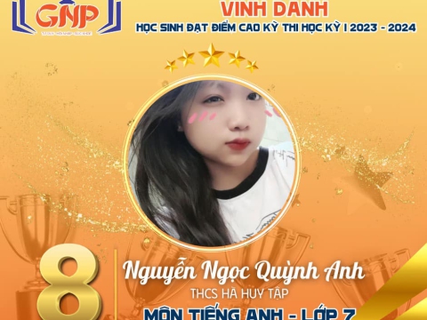 Vinh Danh Gương Mặt Xuất Sắc