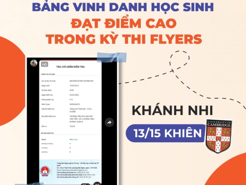 Vinh Danh Gương Mặt Xuất Sắc