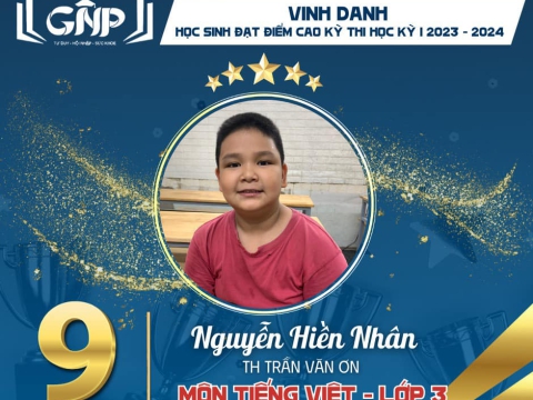 Vinh Danh Gương Mặt Xuất Sắc