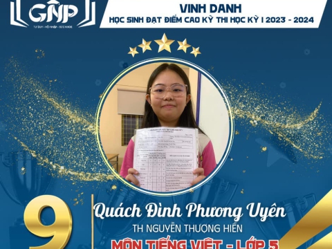Vinh Danh Gương Mặt Xuất Sắc