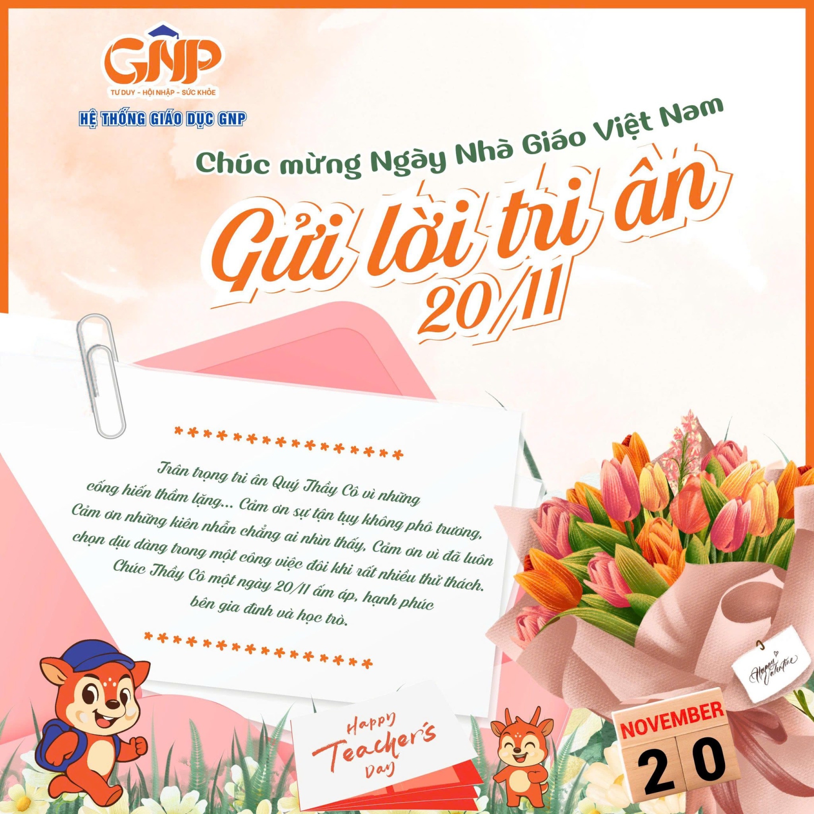 Chúc mừng Ngày Nhà giáo Việt Nam 20/11