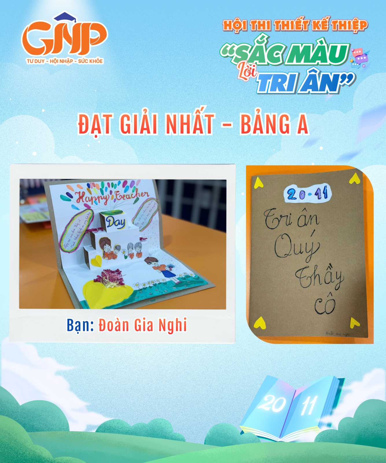  THÔNG BÁO KẾT QUẢ HỘI THI THIẾT KẾ THIỆP “SẮC MÀU LỜI TRI ÂN” 