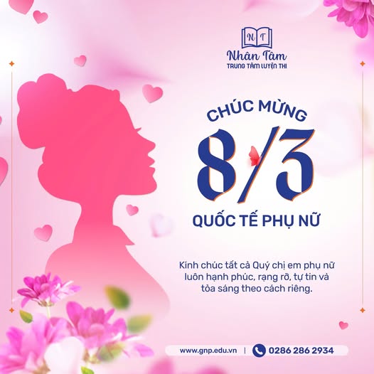 CHÀO MỪNG NGÀY QUỐC TẾ PHỤ NỮ 08/3 